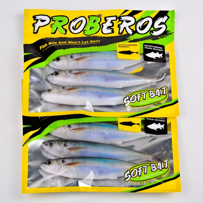 3Pc  Big Size Soft Bait Lures 14.5cm/5.71in/33.3g Swimbait Artificial