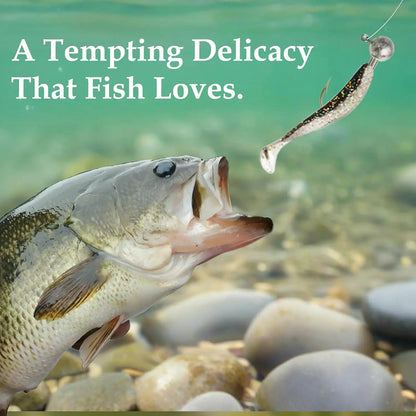 40 Pack  Jig Heads Set with Box, For Soft plastics , Saltwater- Freshwater Tackle Kit