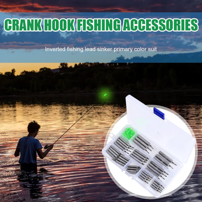 90pcs  Sinkers, Slim Drop Shot Weight Set with Storage Box, Multiple Sizes, Drop Shot Fishing