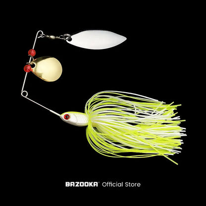 Bazooka 15g 18g Spinnerbait with JIG Skirt For Bass, Pike