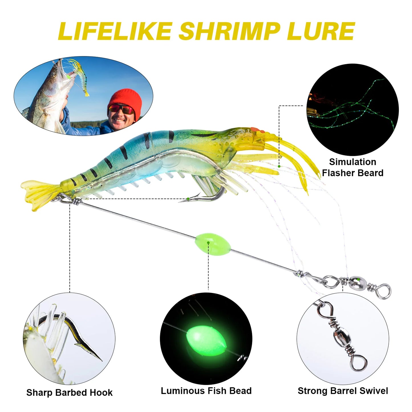 Goture 193/255 Pcs Fishing Lure Kit Soft And Hard Bait Set Applicable To All Water, With Box