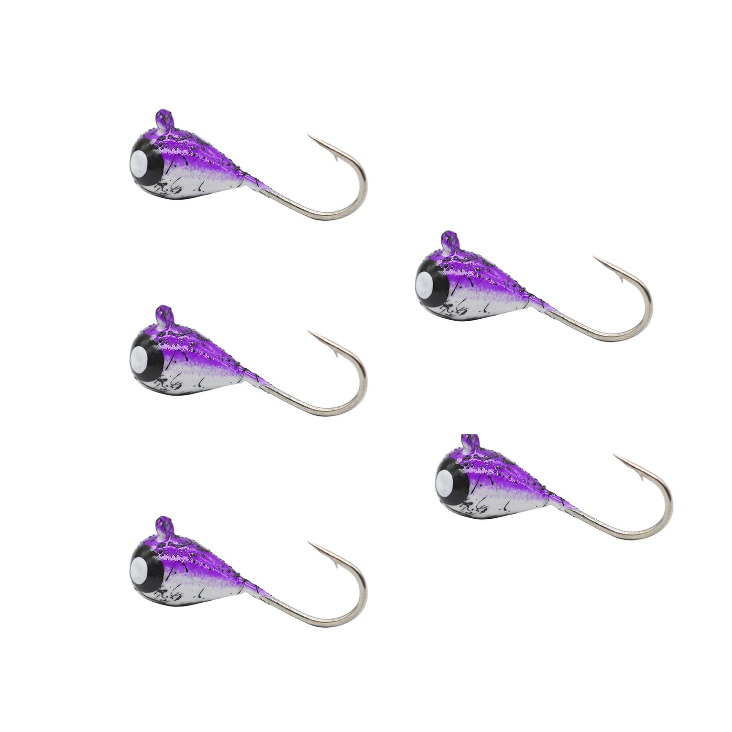 Tungsten Ice Jigs, Glow Tungsten Ice Fishing  Jigs for Crappie, Panfish, Walleye, Trout