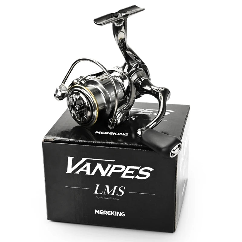 MEREDITH VANPES Series, Rust Free And Smooth bearing 5.0:1 Spinning Reel, Drag System 8Kg Max Power