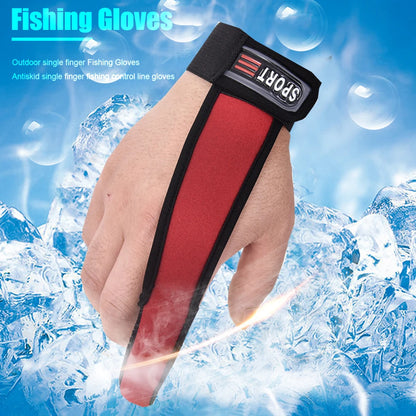 Finger Casting Glove Fishing , Single Finger Gloves, Stall Protector, Non Slip Carp Fishing Accessories