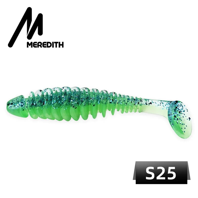 MEREDITH Soft baits 65mm 80mm Silicone Paddle-tail-minnow ALL SPECIES