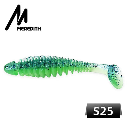MEREDITH Soft baits 65mm 80mm Silicone Paddle-tail-minnow ALL SPECIES