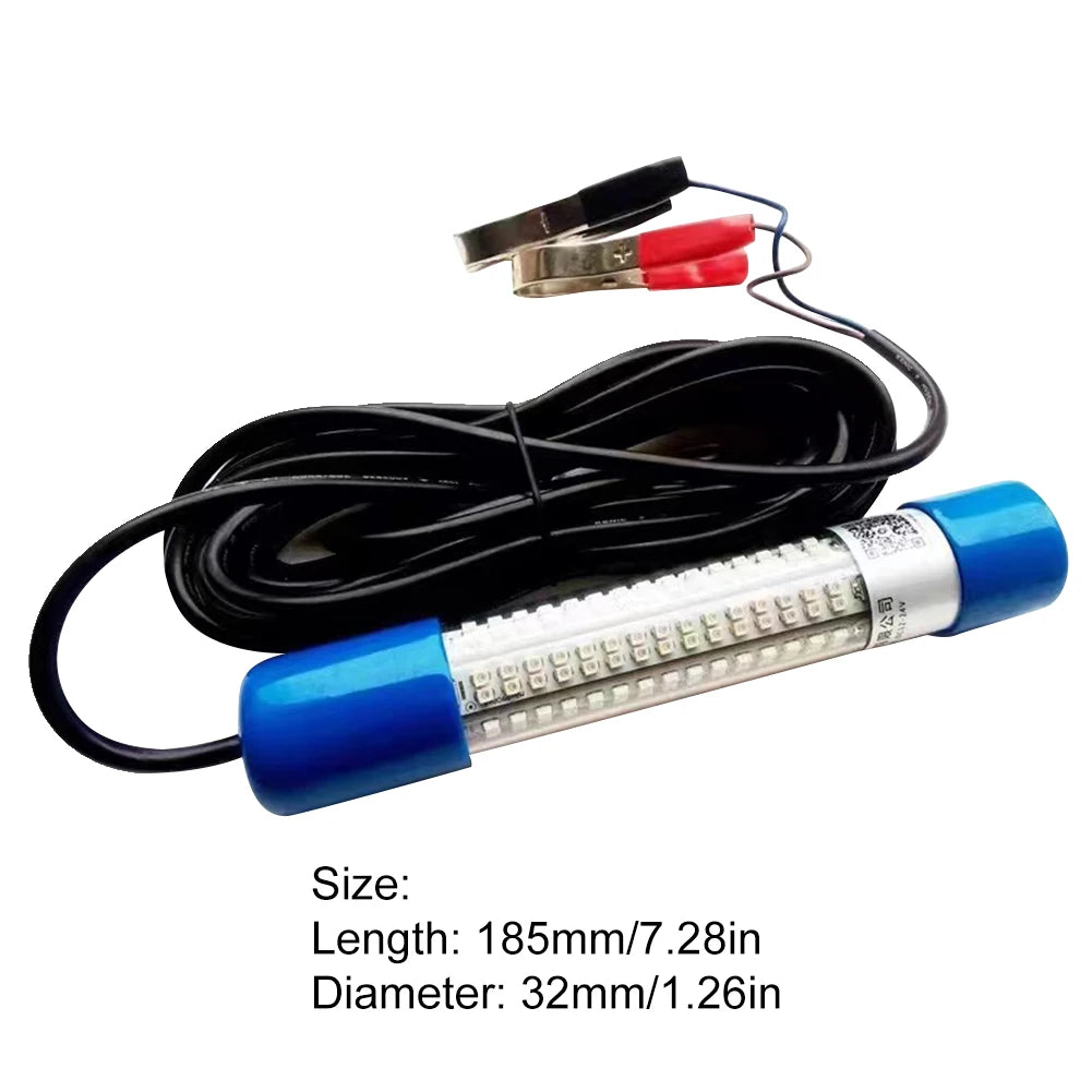 Submersible Fishing Light 50W , 12-24V Glowing Fish Attractor Waterproof for Squid, Shrimp, Krill, baitfish