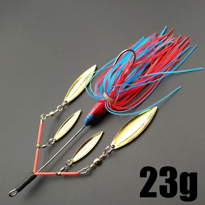 Lunker Spinner Baits! 23g Noisy, Willow Blade, Tandem Spin--Bass, Trout, Perch, Pike & other Predators