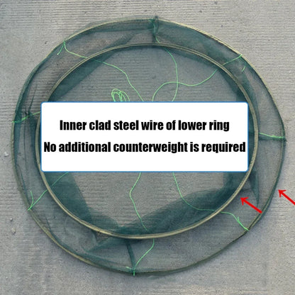 Foldable, Drop Fishing Landing Net-  Crayfish, Shrimp, Eel, Prawn, Crab Trap