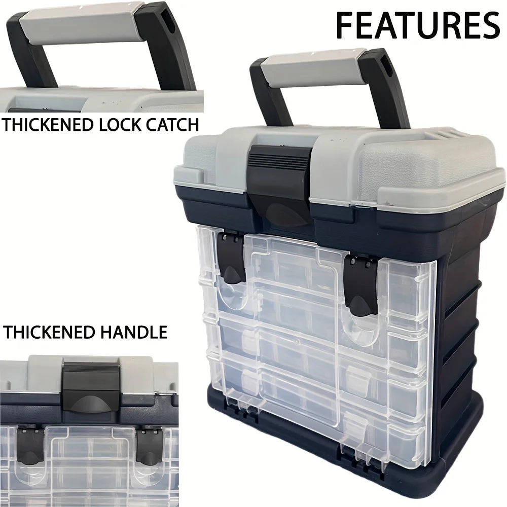 4 LAYER TACKLE BOX - INDIVIDUAL BOX EACH LAYER FOR LOTS OF STORAGE - KEEP IT ORGANISED