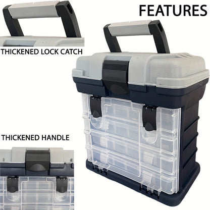 4 LAYER TACKLE BOX - INDIVIDUAL BOX EACH LAYER FOR LOTS OF STORAGE - KEEP IT ORGANISED