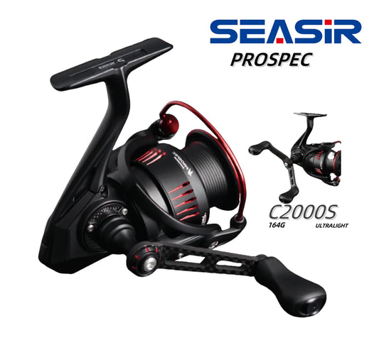 Seasir Prospec Spining Reel P-Series- Ultralight, Carbon Fiber Washers ,8+1BB Max Drag 9Kg- Freshwater or Saltwater Fishing