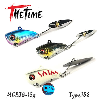 3pcs 4pcs THETIME JINLING Spinner VIB Baits, Vibration For Bass, Pike, Trout, Walleye