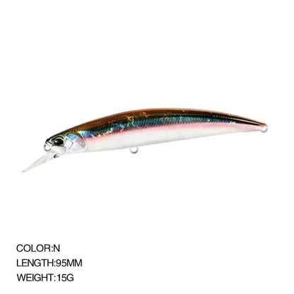 9.5cm 15g SPEARHEAD RYUKI 95S Long Cast, Sinking, Jerkbait