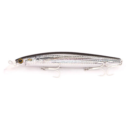 B&U Long Casting Floating Minnow- 3D Lifelike Hard Bait with Treble Hooks, Saltwater/Freshwater for Bass, Sea Bass, Pike, Walleye, Salmon/Trout and All PREDATORS