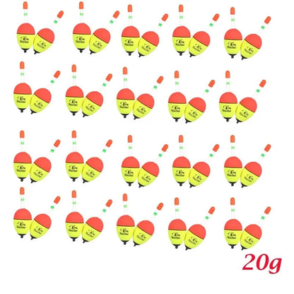 2/20/40pcs Fishing Tackle Luminous Fishing Buoyancy Float, Foam Float Bobber