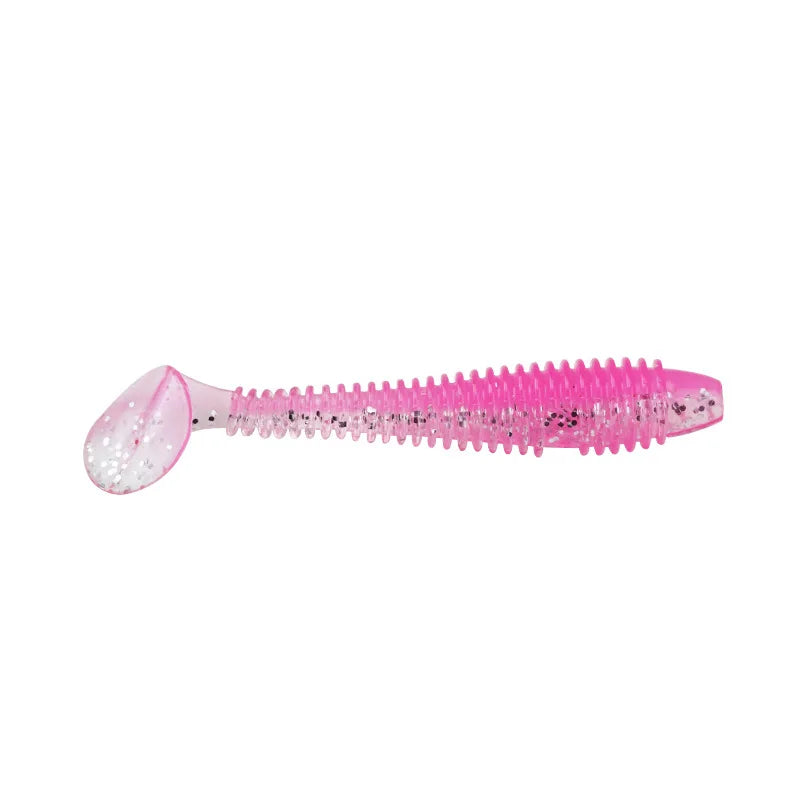 MUKUN 10PCS Micro Soft Paddletails 3.5cm 4cm 5cm for Bass, Pike, Trout, Walleye, Panfish --PERCH KILLER
