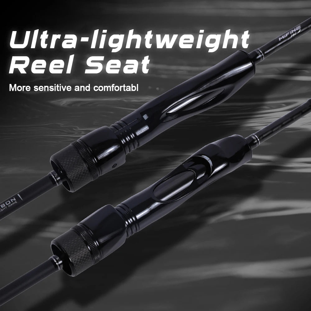 MIFINE MICROBITE Ajing Spinning Rod XUL-UL Fishing Rod 3g/5g for Saltwater Freshwater Light, FUJI Ring