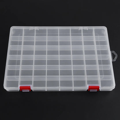 10/15/24/48 Grids Compartment Fishing Tackle Box  Fishing Lure Bait Hook Organizer