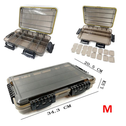 Large-Capacity Waterproof Tackle Box / Multiple Compartments