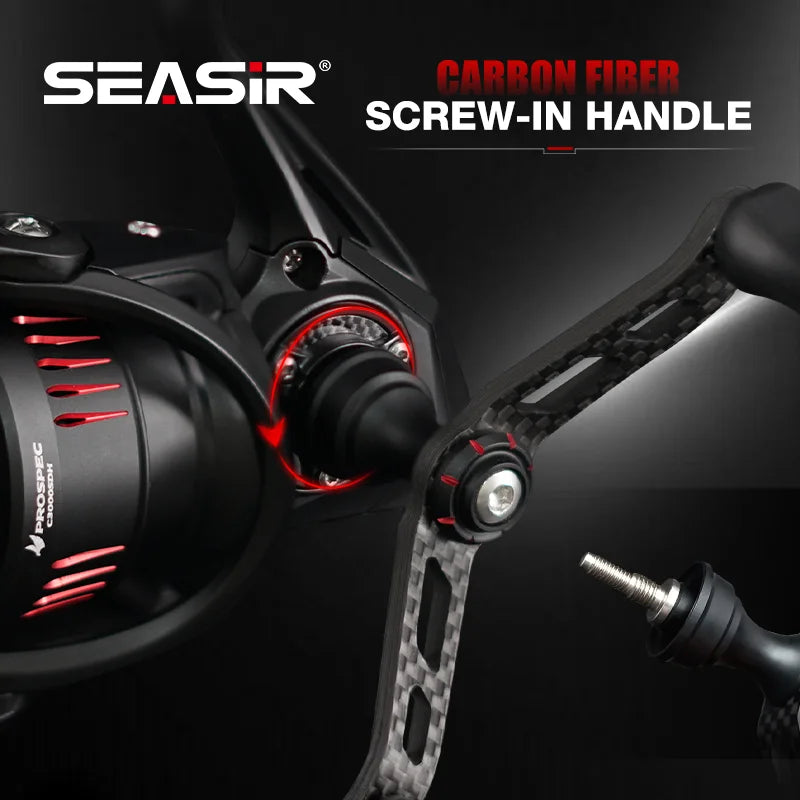 Seasir Prospec Spining Reel P-Series- Ultralight, Carbon Fiber Washers ,8+1BB Max Drag 9Kg- Freshwater or Saltwater Fishing