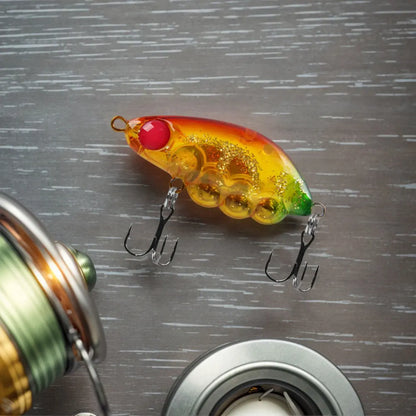 3.9g/35mm Mini Hard Bait Fixed Weight Steel Ball Trout Lure, for Perch, Trout, Bass