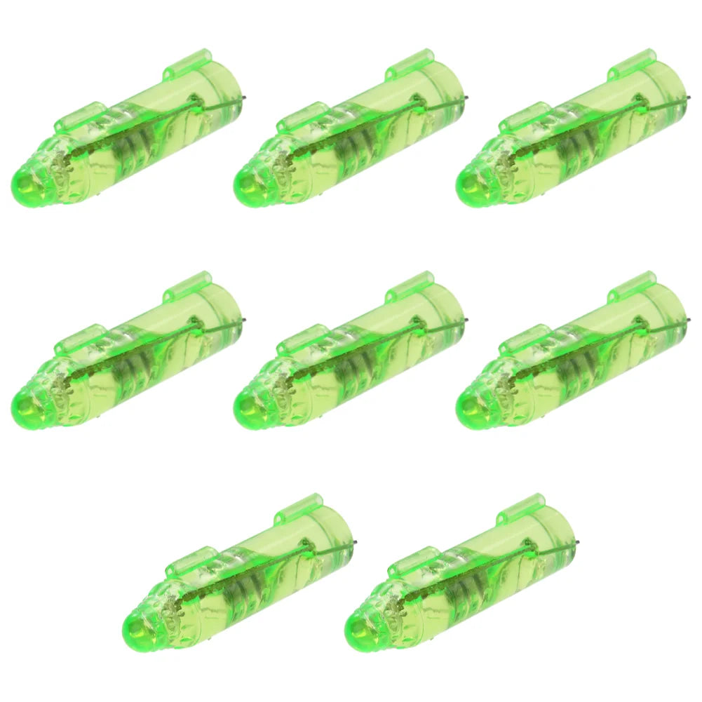 1-10PCS Underwater Mini Fish Attraction Indicator Lure LED Flashing Light Bait Fishing Tools Deep Drop Light, Squid Bait