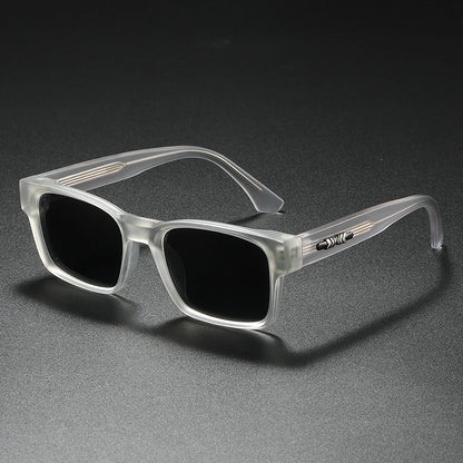 Quality Square Polarized Sunglasses, Metal Core, UV400 Unisex Sun Glasses- Travel, Hiking, Beach, Fishing Eyewear