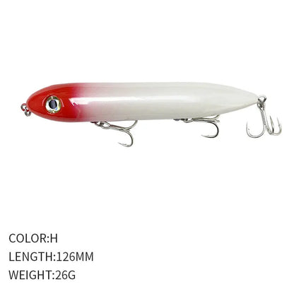 126MM 26G Pencil Fishing Lures Floating  Top Water Artificial Bait 126F Walk The Dog!