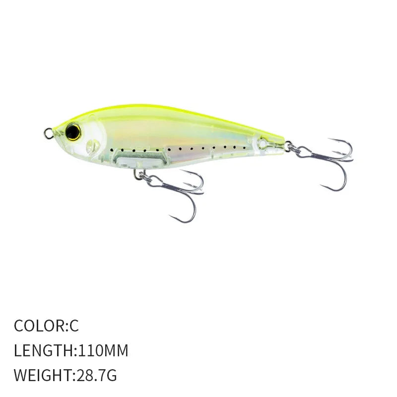 110mm 28.7g Pencil Fishing Lures Sinking Inshore Twitch Bait-Trout, Bass,Pike