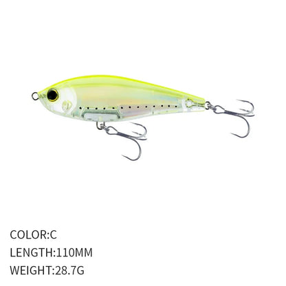 110mm 28.7g Pencil Fishing Lures Sinking Inshore Twitch Bait-Trout, Bass,Pike
