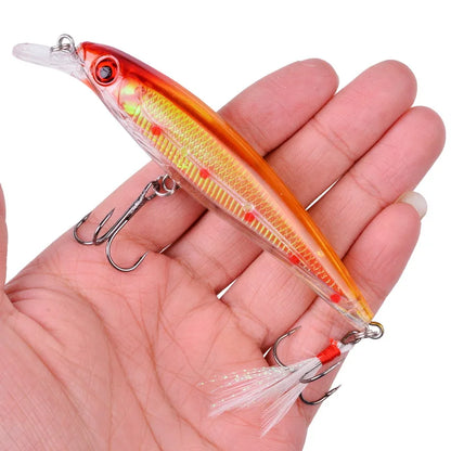 Laser Minnow- 11CM 13G Japanese Jerk-Bait - GREAT for WALLEYE, BASS, PIKE, TROUT, PERCH, CARP, CATFISH