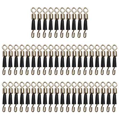 50pcs Ball Bearing Swivel- Solid Rings- Connector Tackle