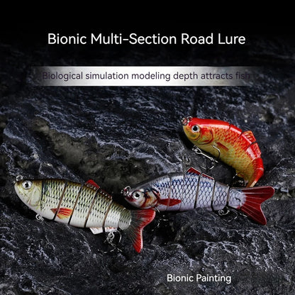 Bi10cm/16.5g Robotic Fishing Lure with Treble Hooks Lifelike Slow Sinking ,Bionic Swimming Bait for Freshwater Saltwater