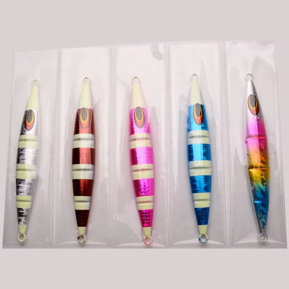 30g/60g/100g/150g/200g Fast Sinking Jigging Lure- Laser Coating- Luminous Jig for Trolling/ Jigging-TUNA, WAHOO ,MAHI/DORADO, KINGFISH, AMBERJACK, &ALL BOTTOM FEEDERS