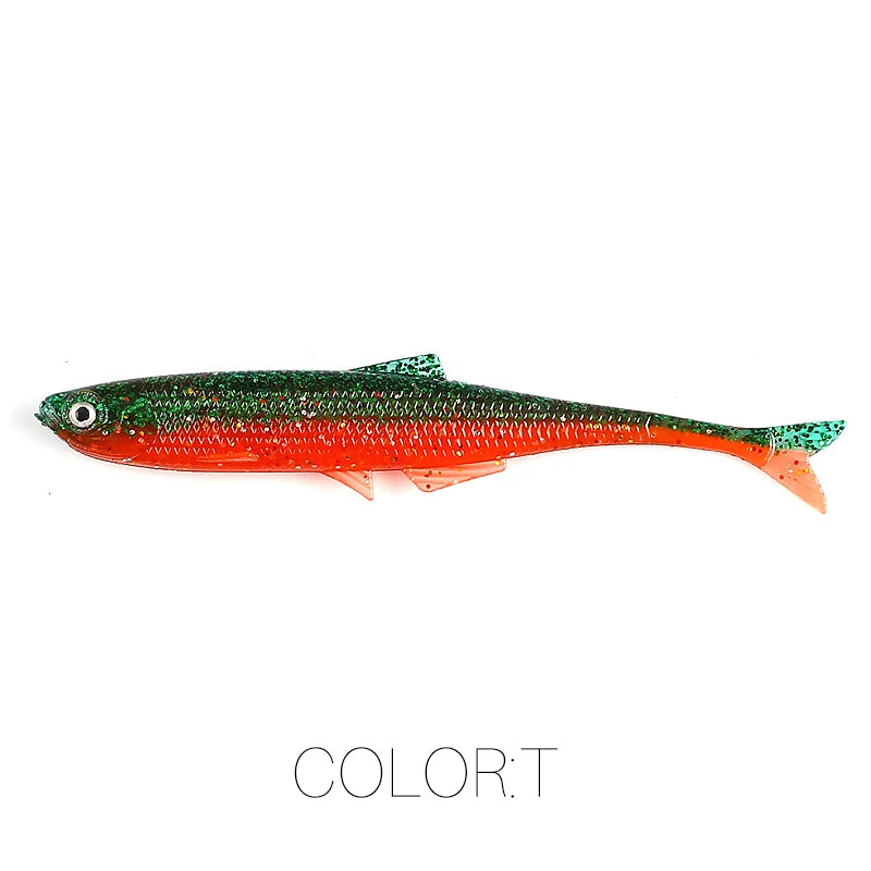 NEW Supercontinent lean ShadTeez 60mm/80mm Perch, Bass, Pike, Zander- Predator Fishing with 3d eyes
