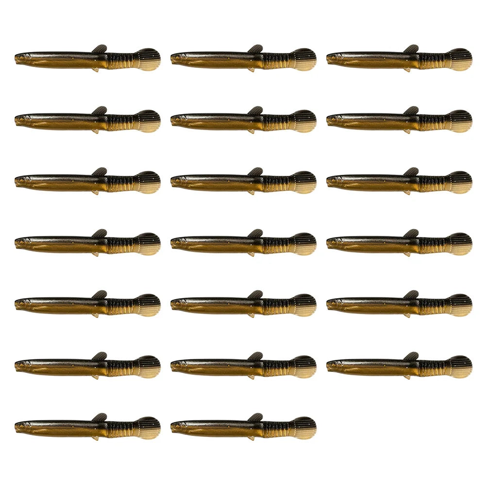 10/20Pcs Bionic Loach Bait 70mm Swing Tail Bait, for Bass, Pike, Trout Fishing