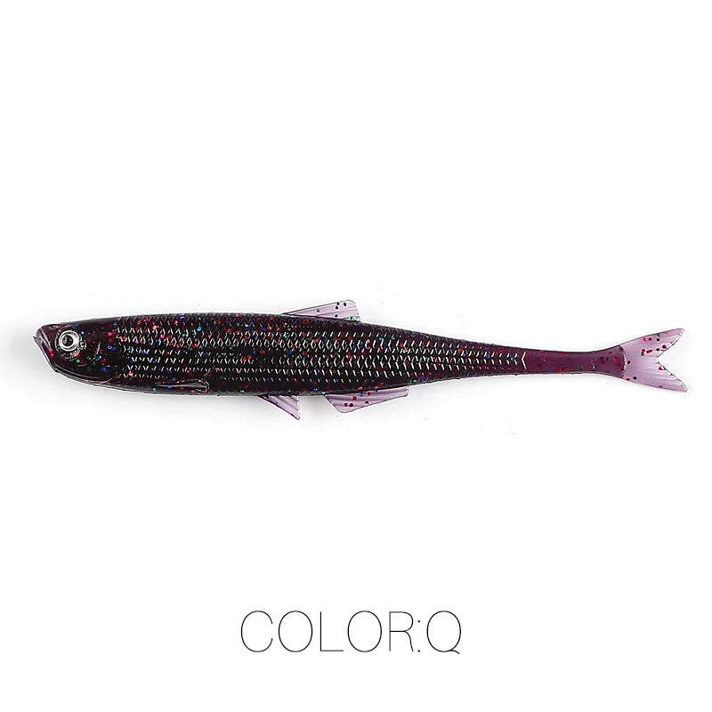 NEW Supercontinent lean ShadTeez 60mm/80mm Perch, Bass, Pike, Zander- Predator Fishing with 3d eyes