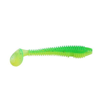 MUKUN 10PCS Micro Soft Paddletails 3.5cm 4cm 5cm for Bass, Pike, Trout, Walleye, Panfish --PERCH KILLER