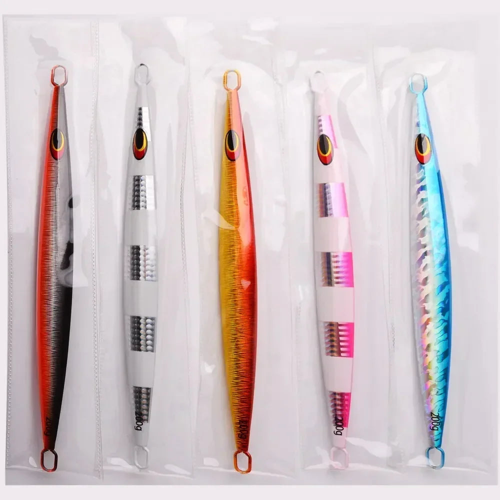 1PC 80g 100g 150g 200g Saltwater Metal Jigs- Deep Sea - Vertical Speed Jigs
