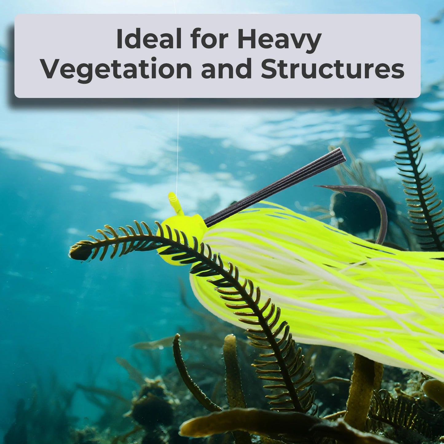 9KM Chatterbaits,  PVC Blades , Football Jig ,Silicone Skirts, Weedless Jig Head for Bass Fishing