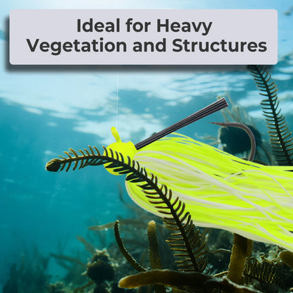 9KM Chatterbaits,  PVC Blades , Football Jig ,Silicone Skirts, Weedless Jig Head for Bass Fishing