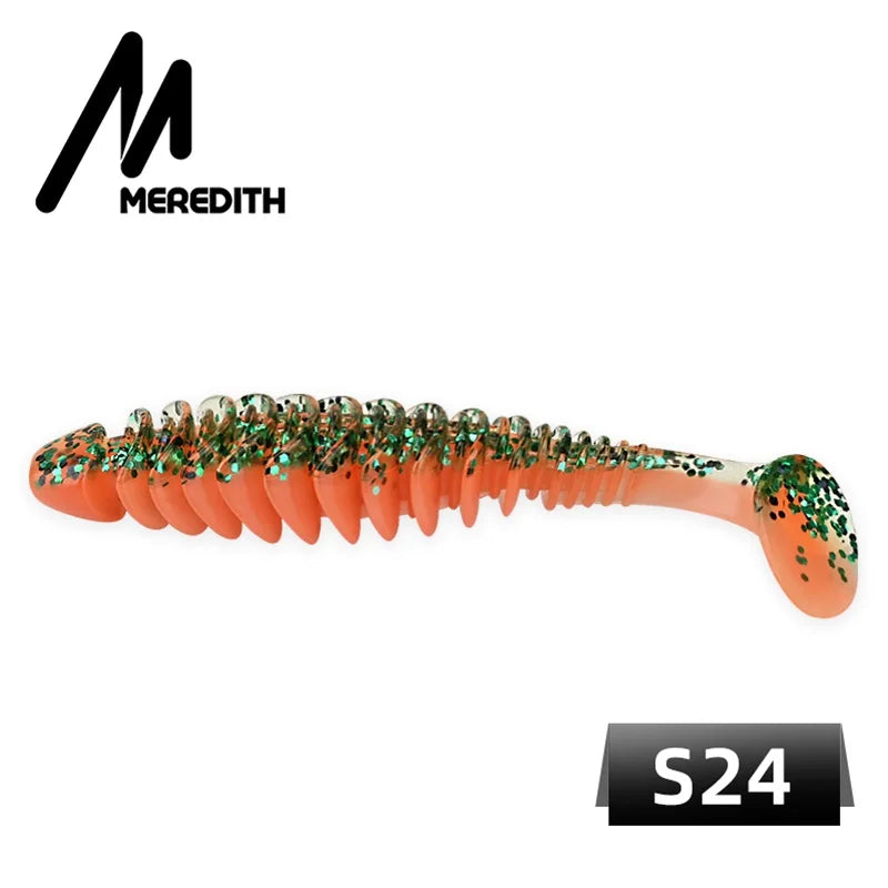 MEREDITH Soft baits 65mm 80mm Silicone Paddle-tail-minnow ALL SPECIES