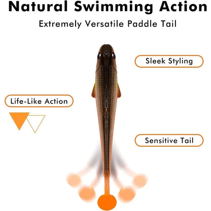 Pre-Rigged Soft Swimbait for ALL PREDATOR SPECIES