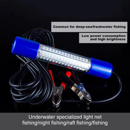 Submersible Fishing Light 50W , 12-24V Glowing Fish Attractor Waterproof for Squid, Shrimp, Krill, baitfish