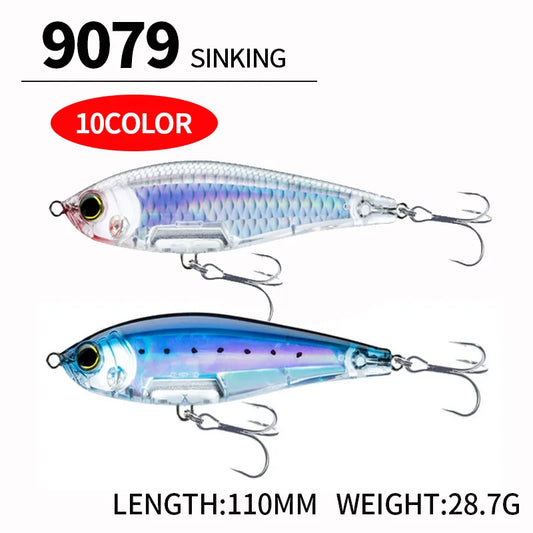110mm 28.7g Pencil Fishing Lures Sinking Inshore Twitch Bait-Trout, Bass,Pike