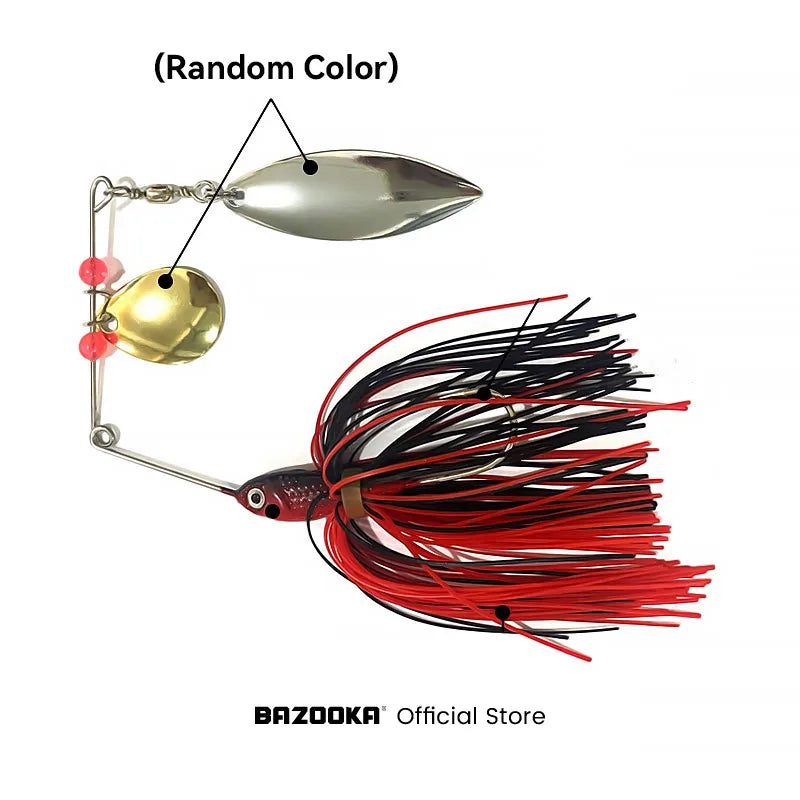 Bazooka 15g 18g Spinnerbait with JIG Skirt For Bass, Pike