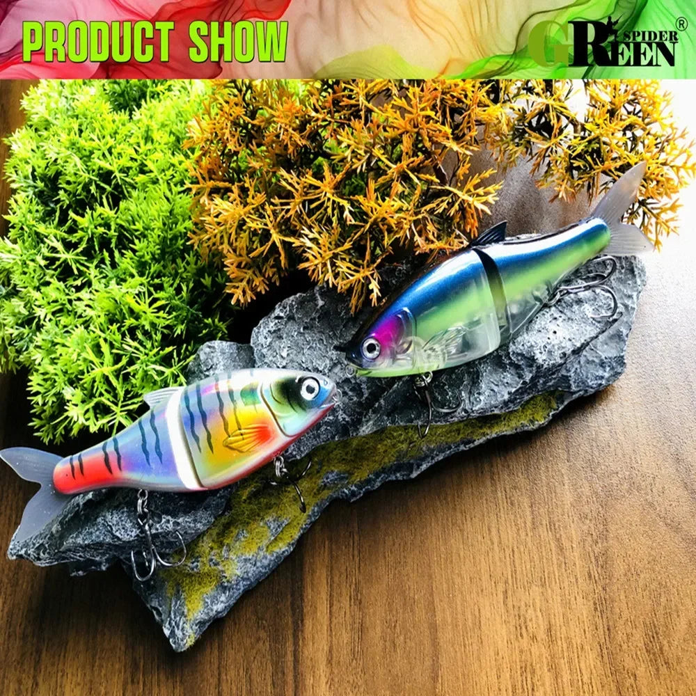 125mm 37.5g Glide Bait/ Jointed Swimbait- For Big BASS, PIKE, MUSKY, STRIPER, SHEEFISH, SNOOK, REDS, TARPON & other INSHORE SPECIES