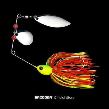 Bazooka 15g 18g Spinnerbait with JIG Skirt For Bass, Pike