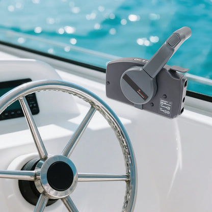 Outboard Remote Control Box Side Mount Outboard Motor Easy Operation Safety Guard For Small Fishing Boats Recreational